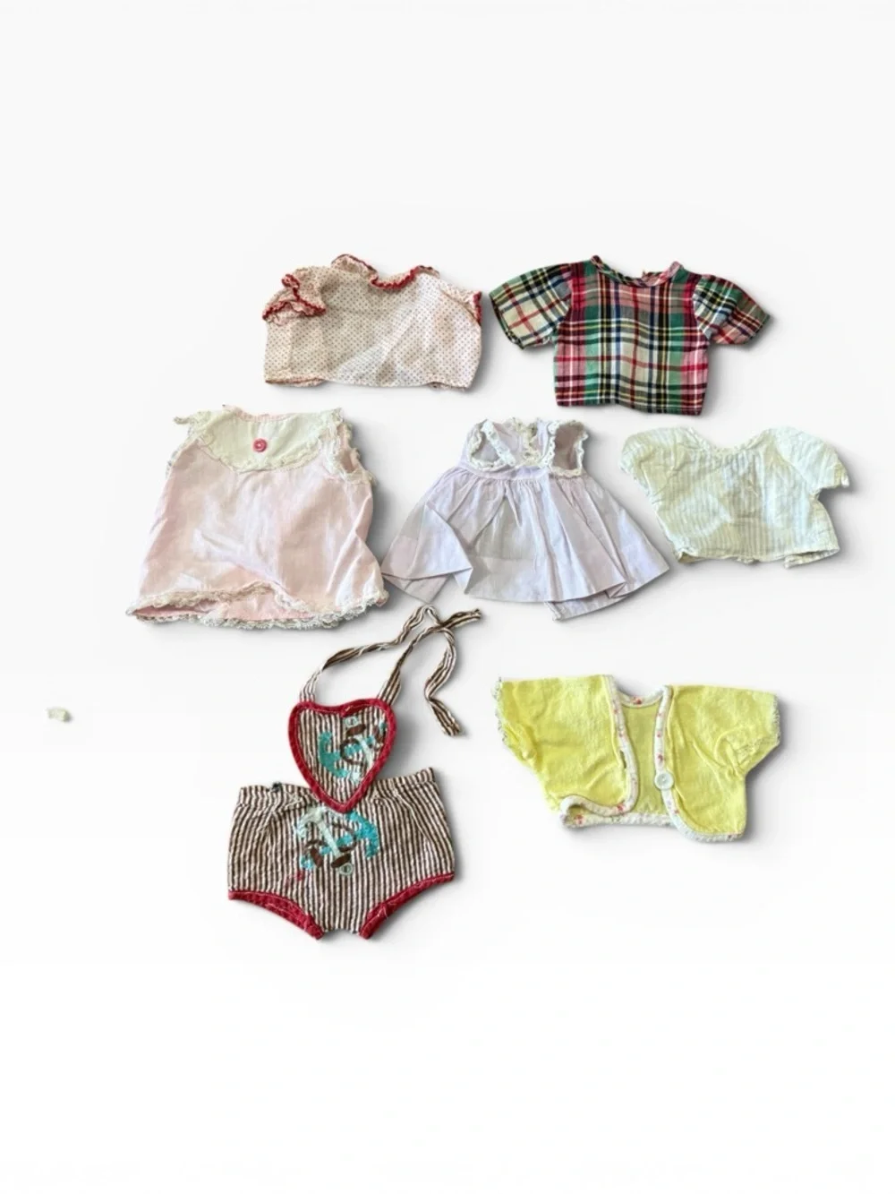 Collection of Vintage Doll Clothing - Variety of Handmade & Manufactured Items